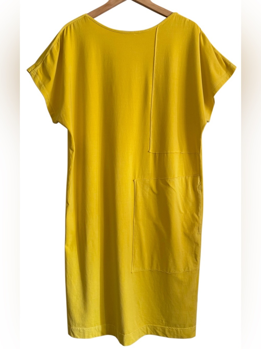 ISCHIKO Oversized Minimalist Lagenlook Stretchy Contemporary Dress Sz 1 (US 6/8)